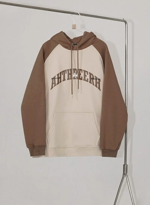 Vintage Cotton Letter Print Hoodie