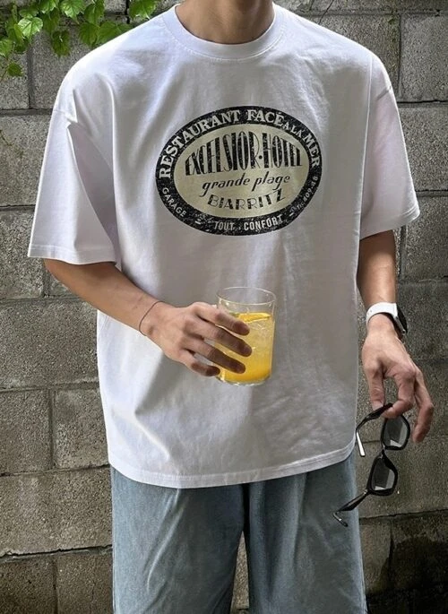 Vintage Graphic Cotton Relaxed Fit Commuter T Shirt