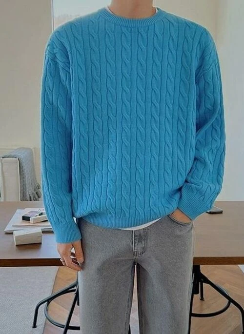 Vintage Knit Sweater Casual Loose Fit