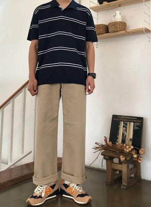 Vintage Loose Fit Casual Trousers