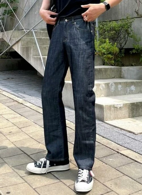 Vintage Loose Fit Denim Trousers