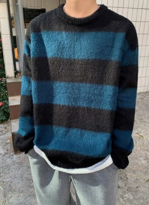 Vintage Striped Knit Sweater