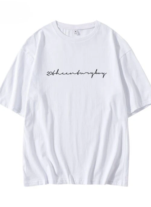 White 20th Century Boy Printed T-Shirt | Felix - Stray Kids