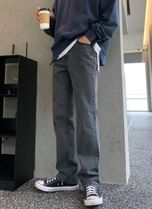 Wide Leg Casual Denim Pants