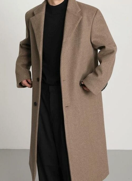 Wool Blend Winter Coat With Fleece Lining