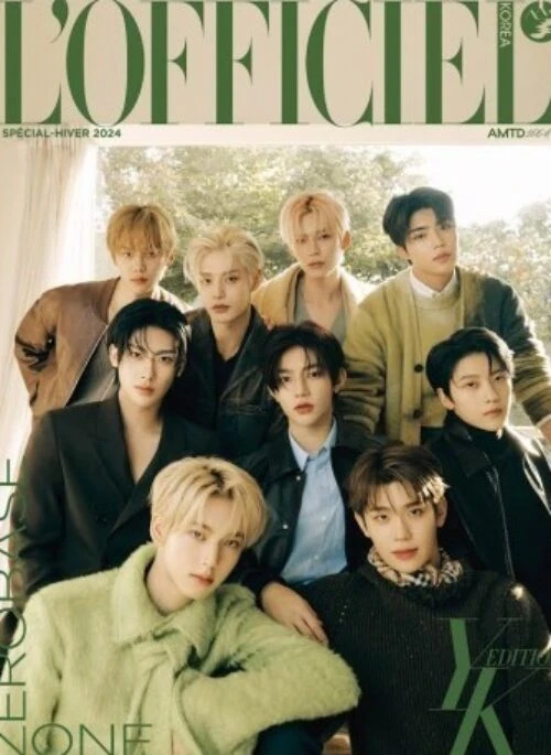 ZEROBASEONE – L’Officiel Hommes Magazine Winter 2024 Cover Special Type.D