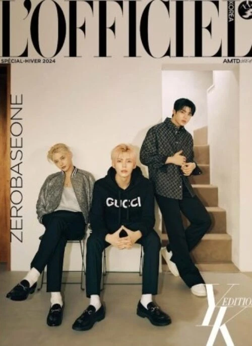 ZEROBASEONE – L’Officiel Hommes Magazine Winter 2024 Cover Special Type.B