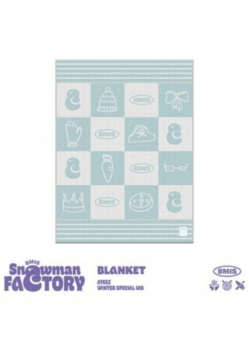 ATEEZ “Snowman Factory” Merch – Blanket