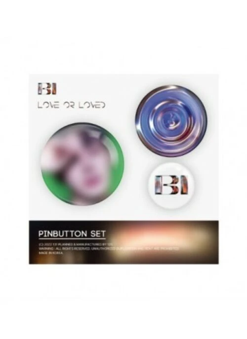 B.I “2022 All Day Show L.O.L The Hidden Stage” Pin Button Set