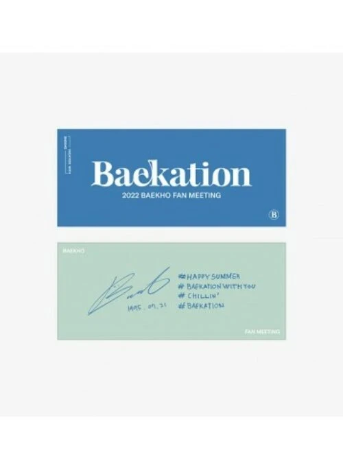 BAEKHO “Baekation” Merch – Slogan Towel