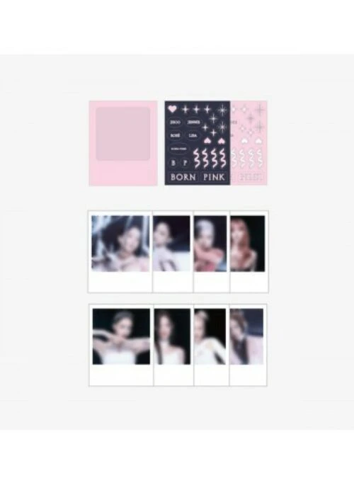 BLACKPINK “BORN PINK” Merch – Polaroid Photo + Sticker Set
