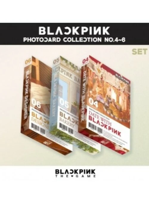 BLACKPINK “The Game Photocard Collection” No.4-6 | Set Ver.