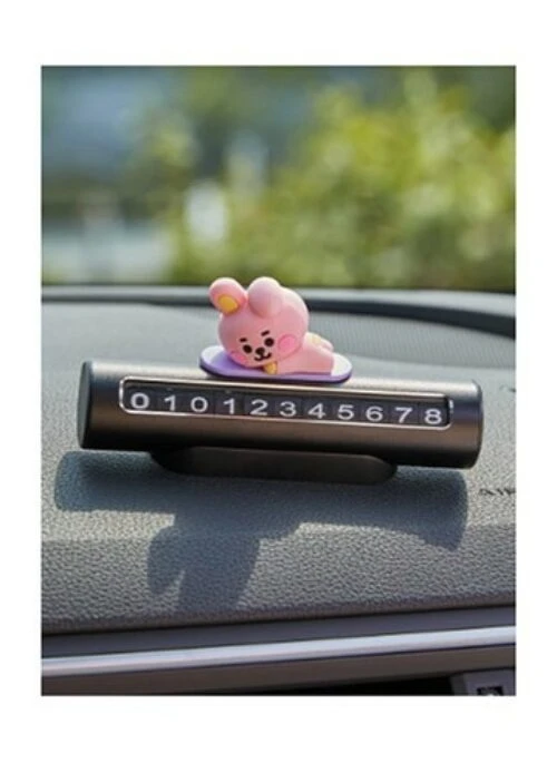 BT21 Line Friends Collaboration – Baby Car Figure Parking Number Plate