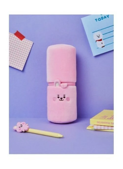BT21 Line Friends Collaboration – Baby Study With Me Face Pencil Case