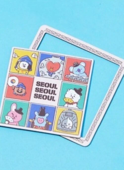 BT21 Line Friends Collaboration – City Edition Seoul Paper Magnet