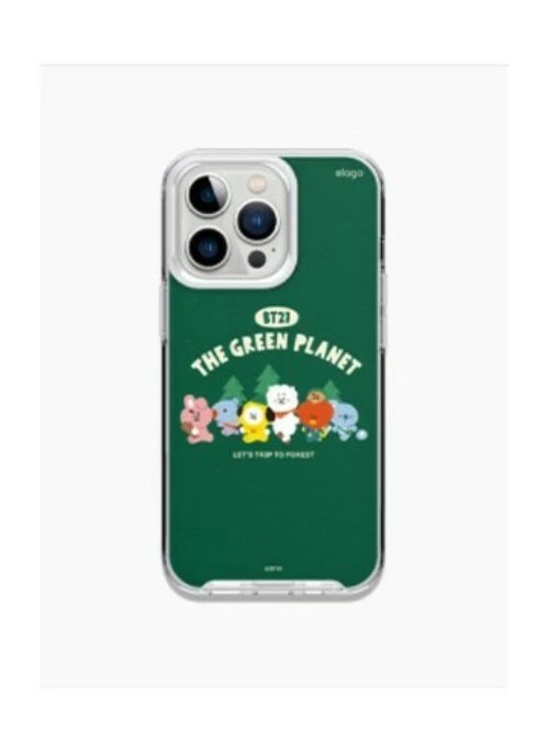BT21 Line Friends Collaboration – Green Planet Camping Elago iPhone Case