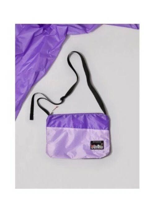 BT21 Line Friends Collaboration Merch –  OVER LAB Standard Cross Bag | Purple