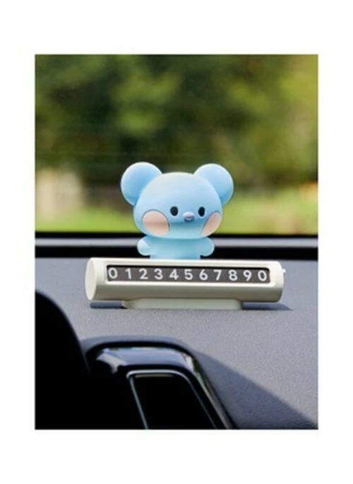 BT21 Line Friends Collaboration – Minini Car Figure Parking Number Plate