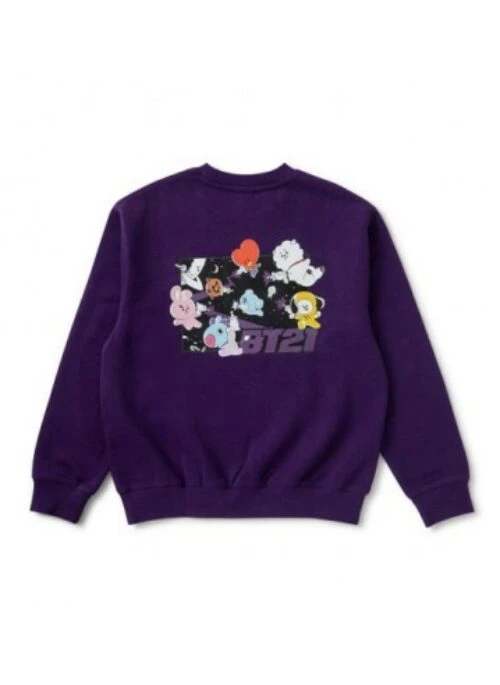 BT21 Line Friends Collaboration – Space Squad Color Sweatshirt