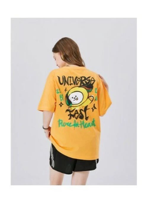BT21 Line Friends Collaboration – T-Shirt | CHIMMY Orange