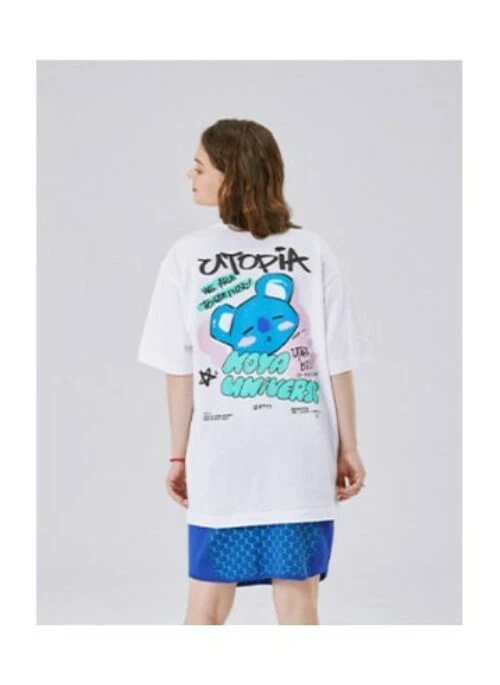 BT21 Line Friends Collaboration – T-Shirt | KOYA White