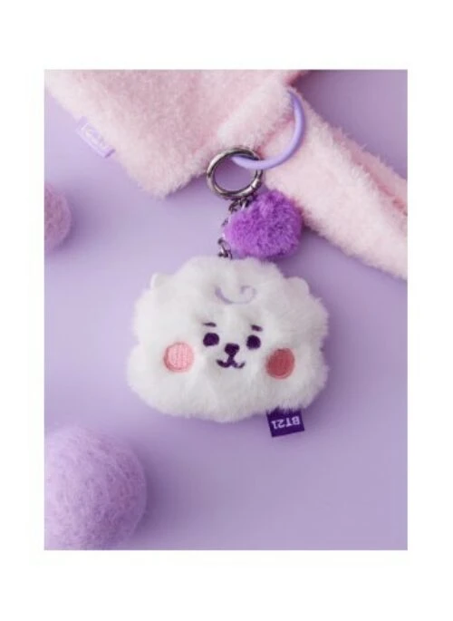 BT21 x BTS “Line Friends Collaboration” Baby Flat Fur Face Bag Charm Doll