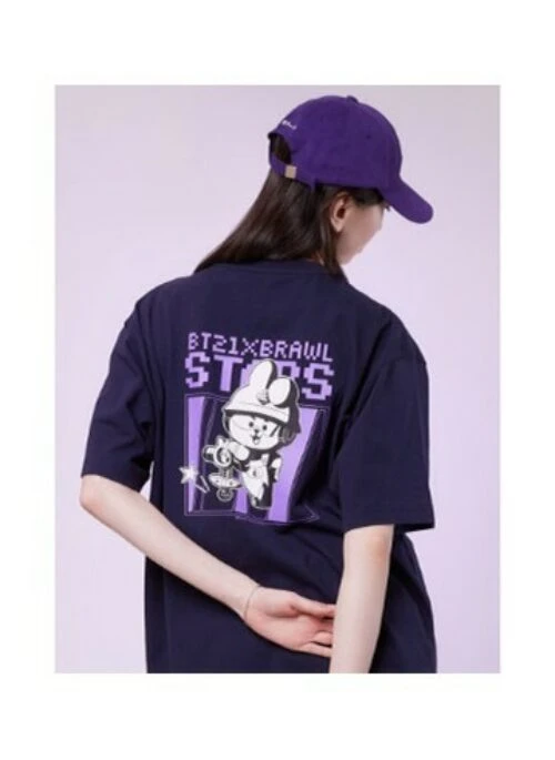 BT21 x Brawl Stars Collaboration – Navy T-Shirt