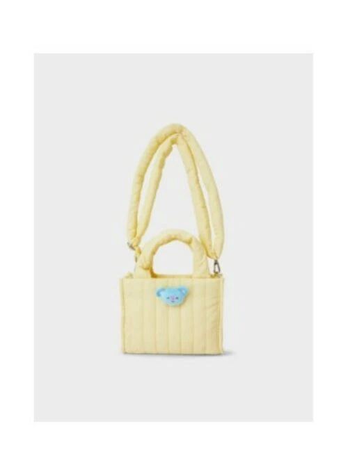 BT21 x Line Friends Collaboration Merch – Face Plush Badge Quilting Bag