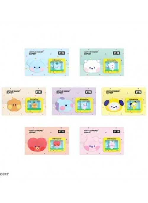 BT21 x Monopoly Collaboration – Acrylic Magnet Clip Set