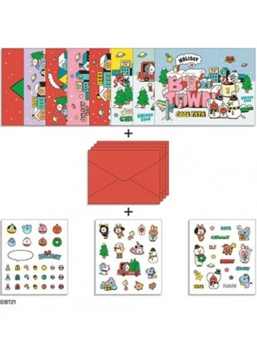 BT21 x Monopoly Collaboration – BT21 Town Postcard Set