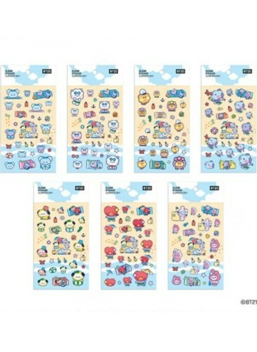 BT21 x Monopoly Collaboration – Clear Sticker Summer Sky