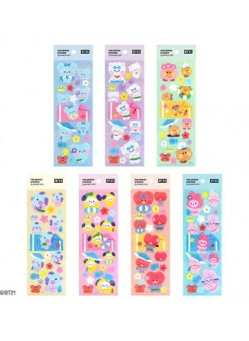 BT21 x Monopoly Collaboration – Hologram Sticker Summer Sky