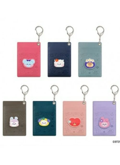 BT21 x Monopoly Collaboration Merch – Leather Patch Card Holder Vacance