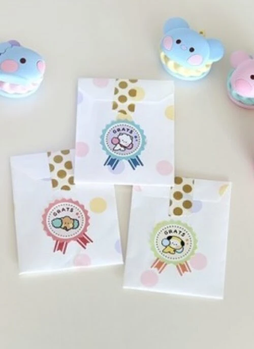 BT21 x Monopoly Collaboration Merch – Minini Removable Gift Sticker