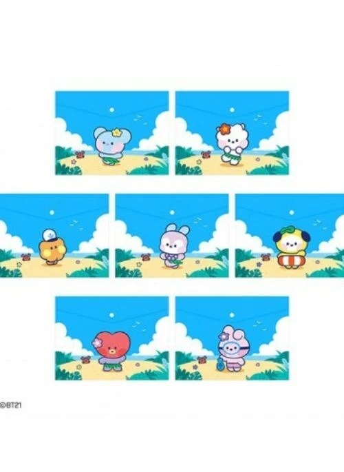 BT21 x Monopoly Collaboration – Minini PP File Pocket | A4 Vacance