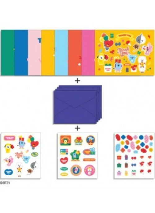 BT21 x Monopoly Collaboration – Thank You Postcard Set