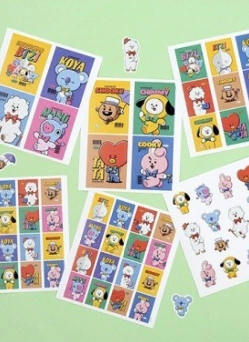 BT21 x Monopoly Collaboration – Vintage Sticker Set