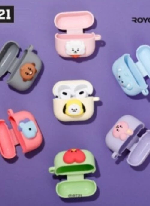BT21  x Royche Collaboration – Baby Airpods 3rd Gel Pastel Case