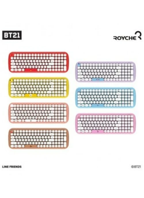 BT21 x Royche Collaboration – Wireless Retro Keyboard