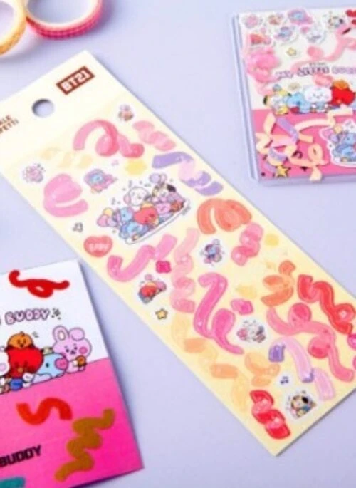 BT21 x Studio Eight Collaboration – Time To Party Confetti Sticker