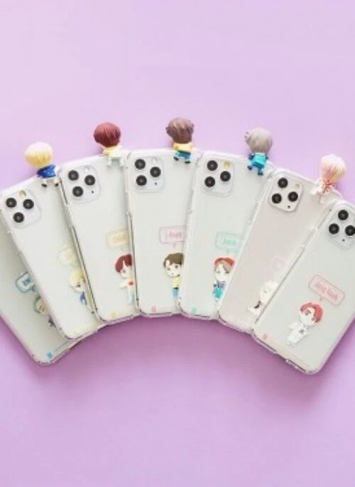 BTS “TinyTAN” Merch – Figure Clear Jelly Case | Speech Bubble for Android