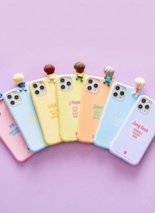 BTS “TinyTAN” Merch – Figure Color Jelly Case | Nickname for iPhone