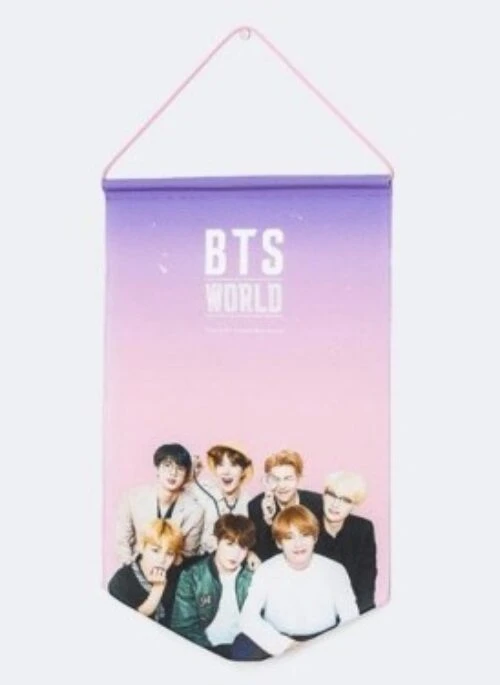 BTS “World” Merch – Badge Flag