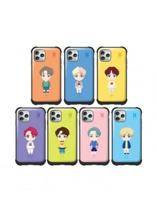 BTS Character Merch – Basic Standing Volume Bumper Slide Case For Android