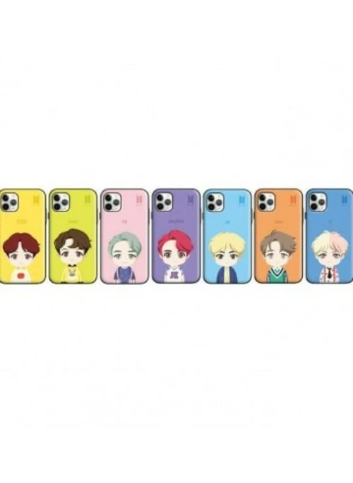 BTS Character Merch – Upper Body Open Card Case For Android