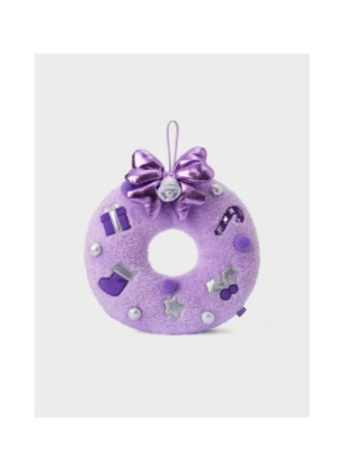 BTS x Line Friends Collaboration Merch – Mini Minini Holiday Plush Wreath