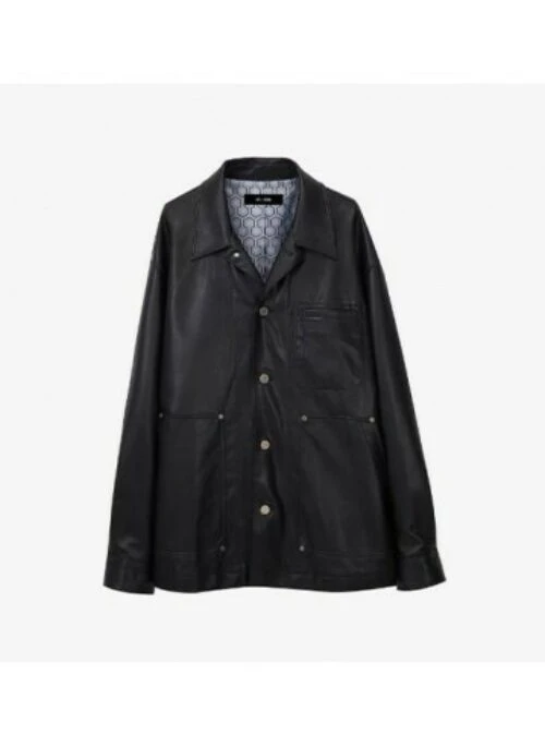 BTS x SYSTEM Collaboration – Artwork Patch Lenther Shirt