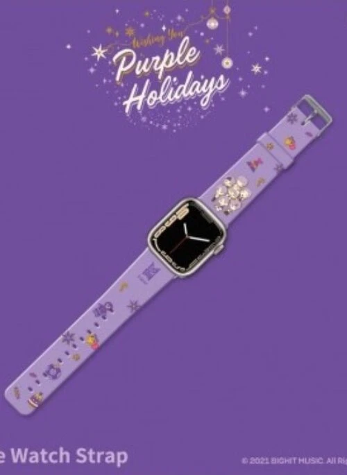 BTS x TinyTAN “Purple Holiday” Merch – Apple Watch Strap Band