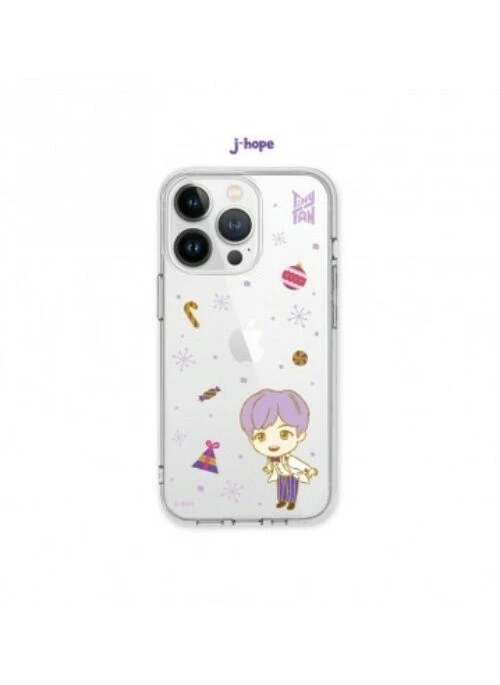 BTS x TinyTAN “Purple Holiday” Merch – Clear Soft Case | J-Hope