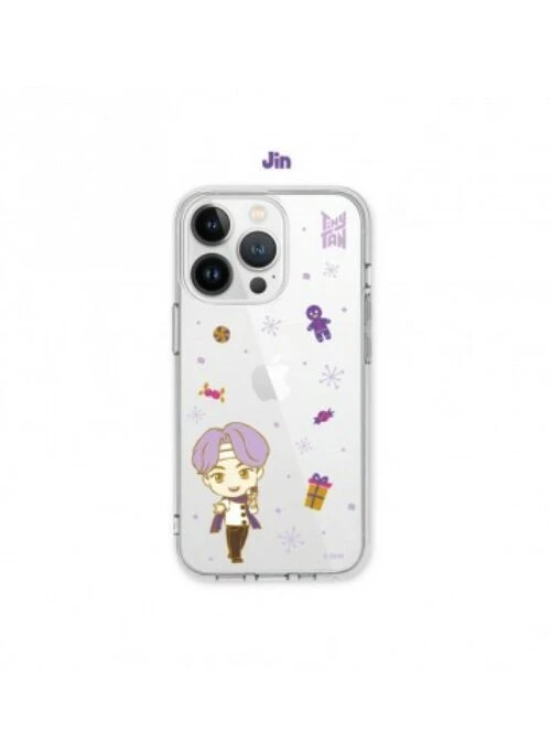BTS x TinyTAN “Purple Holiday” Merch – Clear Soft Case | Jin